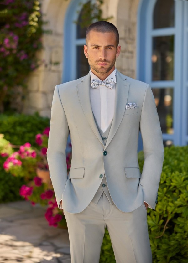 sienne-vert-sauge costume de mariage